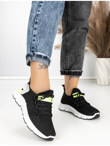 Pantofi sport dama negri din material textil Alenzae