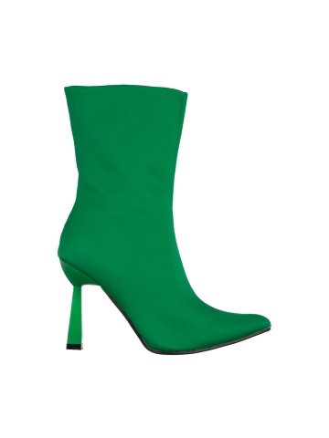Botine dama verzi din material textil Vanice - Img 6