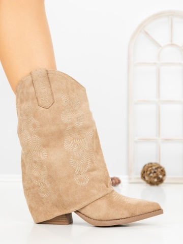 Ciocate dama kaki din material textil Etawren - Img 5