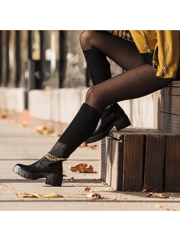 Cizme dama Catlin negre