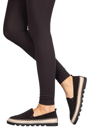 Espadrile dama Iovi negre - Img 2