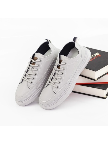 Pantofi sport barbati gri din piele ecologica Mirven