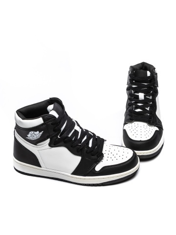 Pantofi sport barbati negri cu alb din piele ecologica si material textil Danilos - Img 3