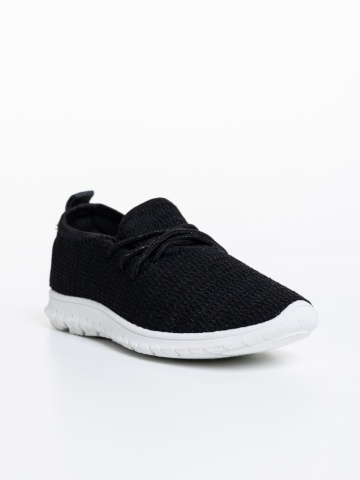Pantofi sport copii negri din material textil Winda