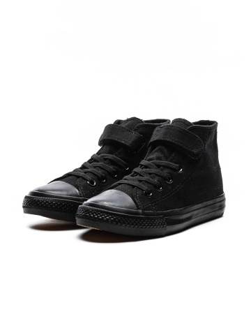 Pantofi sport copii negri din piele ecologica si material textil Aralyn