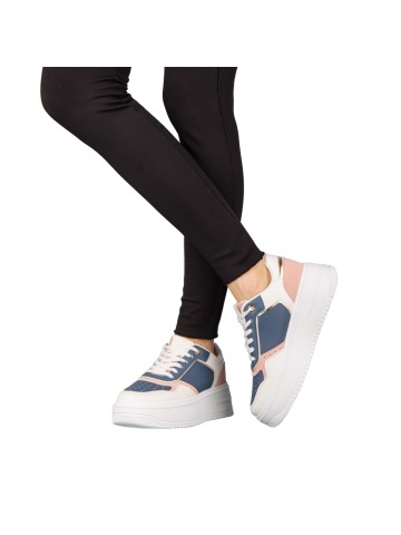 Pantofi sport dama albastri din piele ecologica Medar - Img 2