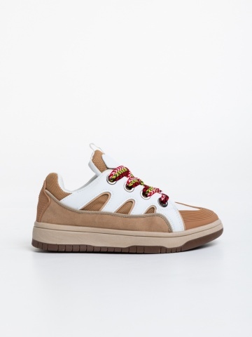 Pantofi sport dama bej din piele ecologica Ardala - Img 6