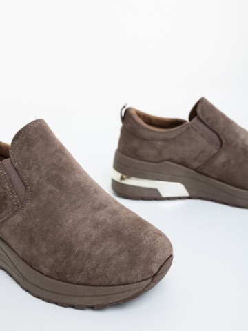 Pantofi sport dama maro din material textil Zaruka - Img 5