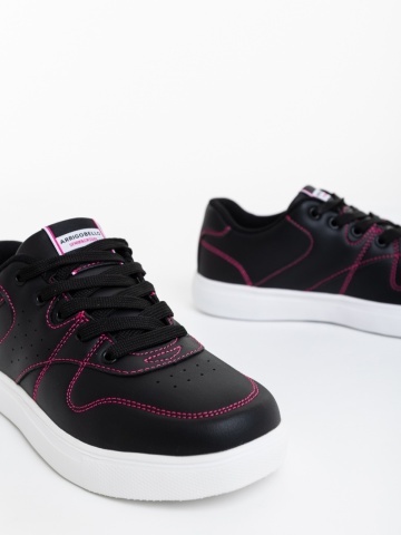 Pantofi sport dama negri din piele ecologica Amelda - Img 2