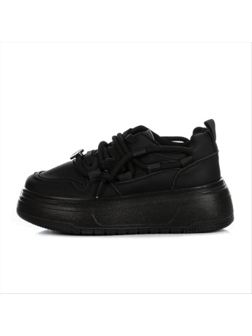 Pantofi sport dama negri din piele ecologica Sebora - Img 4