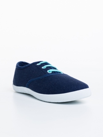 Tenisi copii albastri din material textil Milis - Img 4