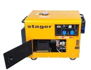Generator insonorizat Stager DG 5500S+ATS, 5kVA, monofazat, diesel, 3000rpm, pornire electrica, automatizare - Img 2