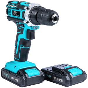 Masina de gaurit/insurubat Detoolz DZ-SE128 cu 2 acumulatori Li-Ion, 18V, 1.3Ah