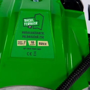 Motocoasă pe benzină MF-712 – 5 CP, 52CC, 10 accesorii incluse, Model Nou – Micul Fermier - Img 3