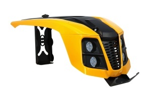 ProGARDEN Capota minitractoare cu 4 faruri LED Campo T18