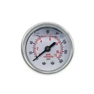 ProGARDEN manometru inox, 0-11bar, orizontal, FE1/4", lichid anti-vibratii - Img 3