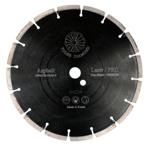 Tudee Disc diamantat debitare asfalt, profesional, 300x25.4x10x2.8mm