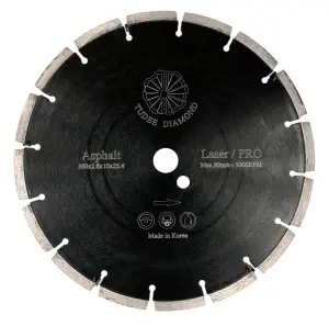 Tudee Disc diamantat debitare asfalt, profesional, 300x25.4x10x2.8mm