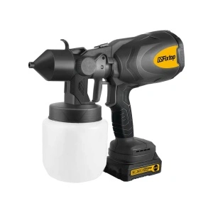 Pistol de vopsit pe acumulator Fixtop – 21V, 1 L/min, rezervor 800 ml, duză 1,8 mm