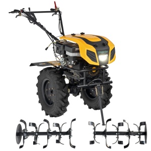 ProGARDEN Campo 1844, motocultor 18CP, 3+1 trepte, 2+2+1 freze, diferential, roti 6.00-12, benzina, EU V