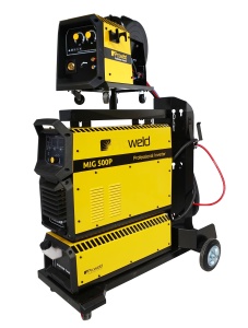 ProWELD MIG 500P invertor sudare MIG/MAG profesional, racire cu lichid, derulator detasabil, sudura aluminiu - Img 3