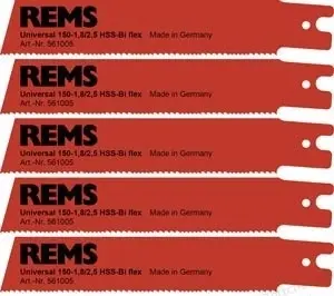 REMS Pachet universal de 5 lame de fierastrau 150-1.8/2.5 pentru REMS Cat VE, Tiger/VE/SR, Akku-Cat 22 V VE 561005
