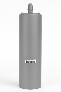 Boiler pe lemne 120 litri – model simplu (necesită focar)