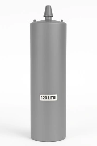 Boiler pe lemne 120 litri – model simplu (necesită focar)