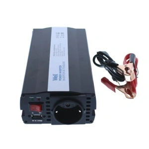 Invertor de tensiune 12V -> 220V, USB, 600W, Well - Img 2