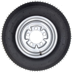 ProGARDEN Set roti complete 5.00-12, 5 prezoane, profil rutier, RIM3.00B - Img 2