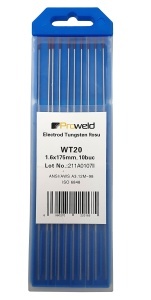 ProWELD WT20 Electrozi tungsten rosu, 1.6x150mm, 10buc