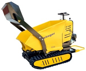 Stager RMT500SI roaba cu motor termic cu incarcator frontal 9CP, 500kg, senile - Img 2