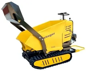 Stager RMT500SI roaba cu motor termic cu incarcator frontal 9CP, 500kg, senile - Img 2