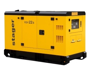 Stager YDY22S Generator insonorizat 22kVA, 87A, 1500rpm, monofazat, diesel - Img 3
