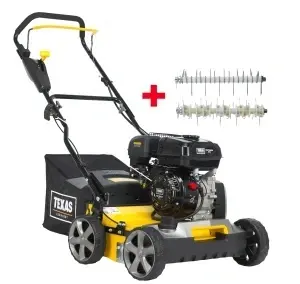 Texas Pro Cut 400TG 2-in-1 Scarificator si aerator gazon, benzina, 5CP, reglaj central, latime lucru 400mm - Img 2