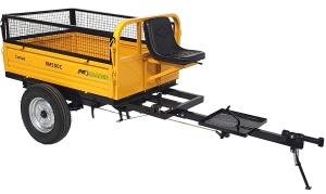E5 ProGARDEN Pachet Campo RM500C remorca 500 kg minitractor, cu obloane inaltare, 1 osie, prindere bolt, roti 5.00-12 profil rutier - Img 2