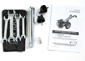 ProGARDEN Campo U12E motocultor multifunctional 12CP, diesel, pornire electrica, 3+2 viteze, reductor - Img 2