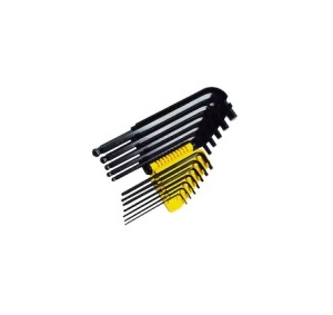 Stanley 0-69-257 Set 12 Chei imbus lungi, Cap sferic 1/16-3/8", L - Img 2