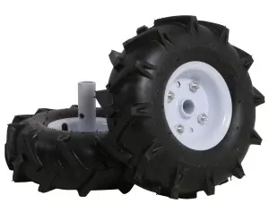 Texas Set 2 roti cauciuc 10" pentru motosape Lilli si El-Tex 1800 - Img 2