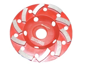 Tudee Disc diamantat slefuire-degrosare beton dur, standard, 125x22.2x8x6mm