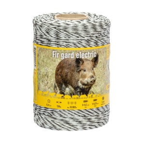 Fir gard electric 500 m – 130 kg rezistență – 0,4 Ω/m