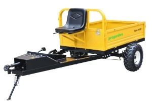 ProGARDEN Alpine RM500T Remorca cu tractiune 500kg, 1 osie, prindere bolt pentru motocultor, roti 19x7-8 - Img 3