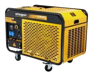 Stager YDE12E Generator open-frame 10kVA, 39A, 3000rpm, monofazat, diesel, pornire electrica - Img 3