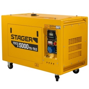 Generator profesional Stager YDE15000TA-TA3, 11.5 kW, DualPower 230-400V, insonorizat, diesel, 3000rpm, pornire electrica - Img 5