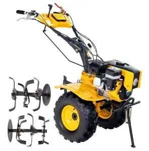 ProGARDEN Campo 873 Alpine motocultor 7CP, 2+1 trepte, 2+1 freze, benzina, roti ATV, 2 prize putere