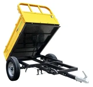 ProGARDEN Campo RM500CT remorca 500kg minitractor, 1 osie, prindere cupla, roti profil rutier 5.00-12, RIM 3.00B
