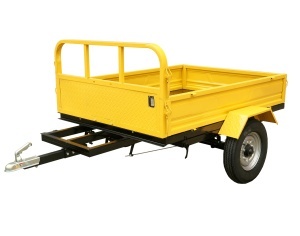 ProGARDEN Campo RM600CT remorca 600kg minitractor, 1 osie, prindere cupla, roti profil rutier 5.00-12 - Img 3