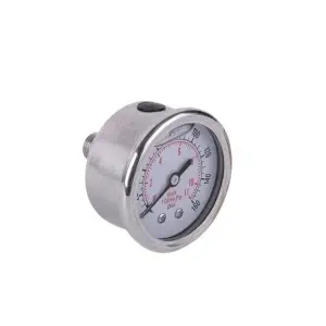ProGARDEN manometru inox, 0-11bar, orizontal, FE1/4", lichid anti-vibratii
