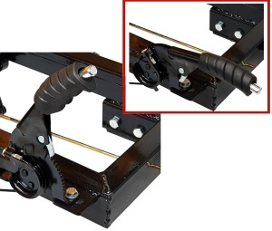 ProGARDEN Campo RM600C remorca 600kg motocultor, 1 osie, prindere bolt, roti profil rutier 5.00-12
