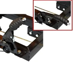 ProGARDEN Campo RM600C remorca 600kg motocultor, 1 osie, prindere bolt, roti profil rutier 5.00-12